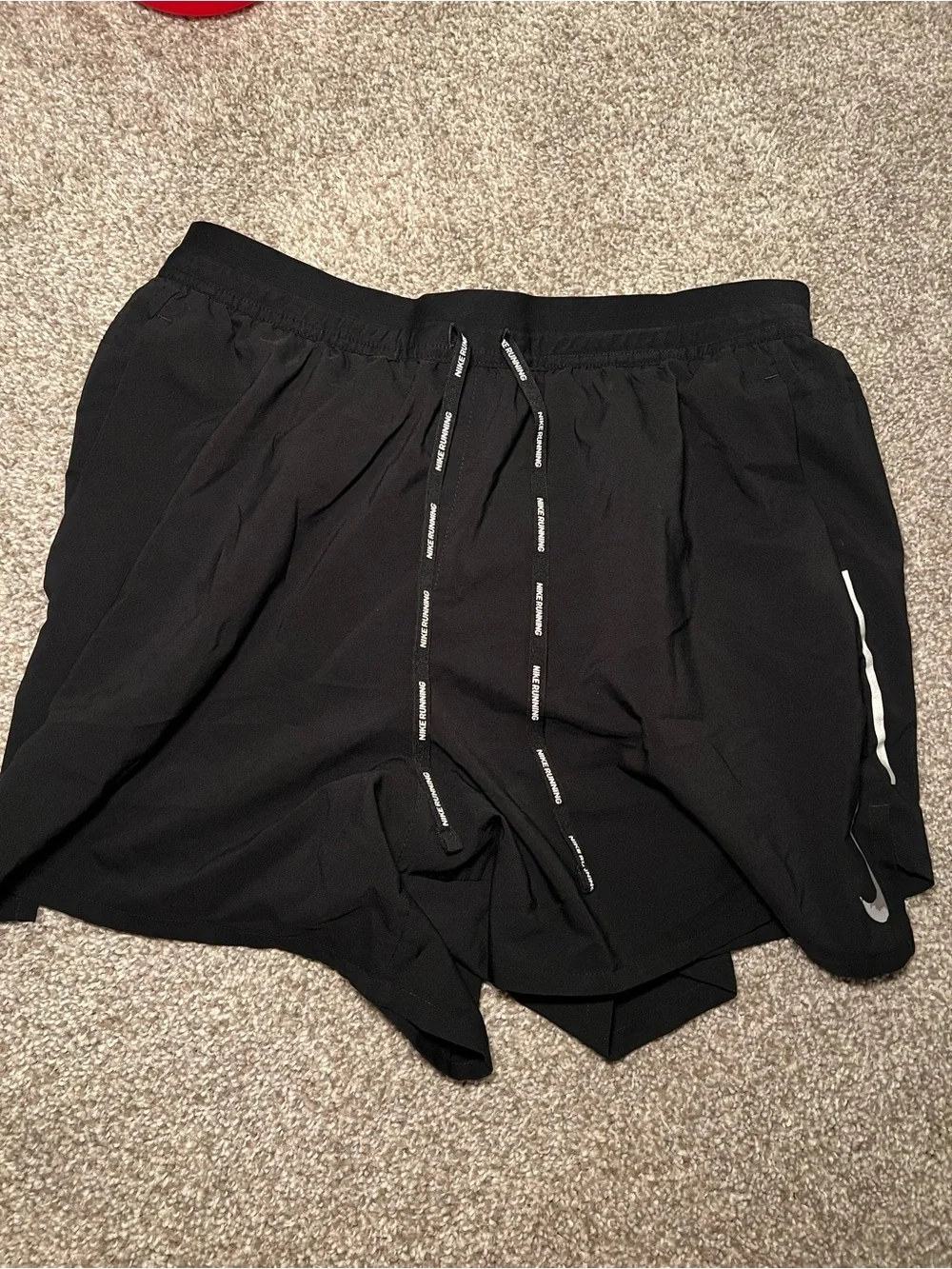 Nike Black Dri-FIT Athletic Shorts with Mesh Liner